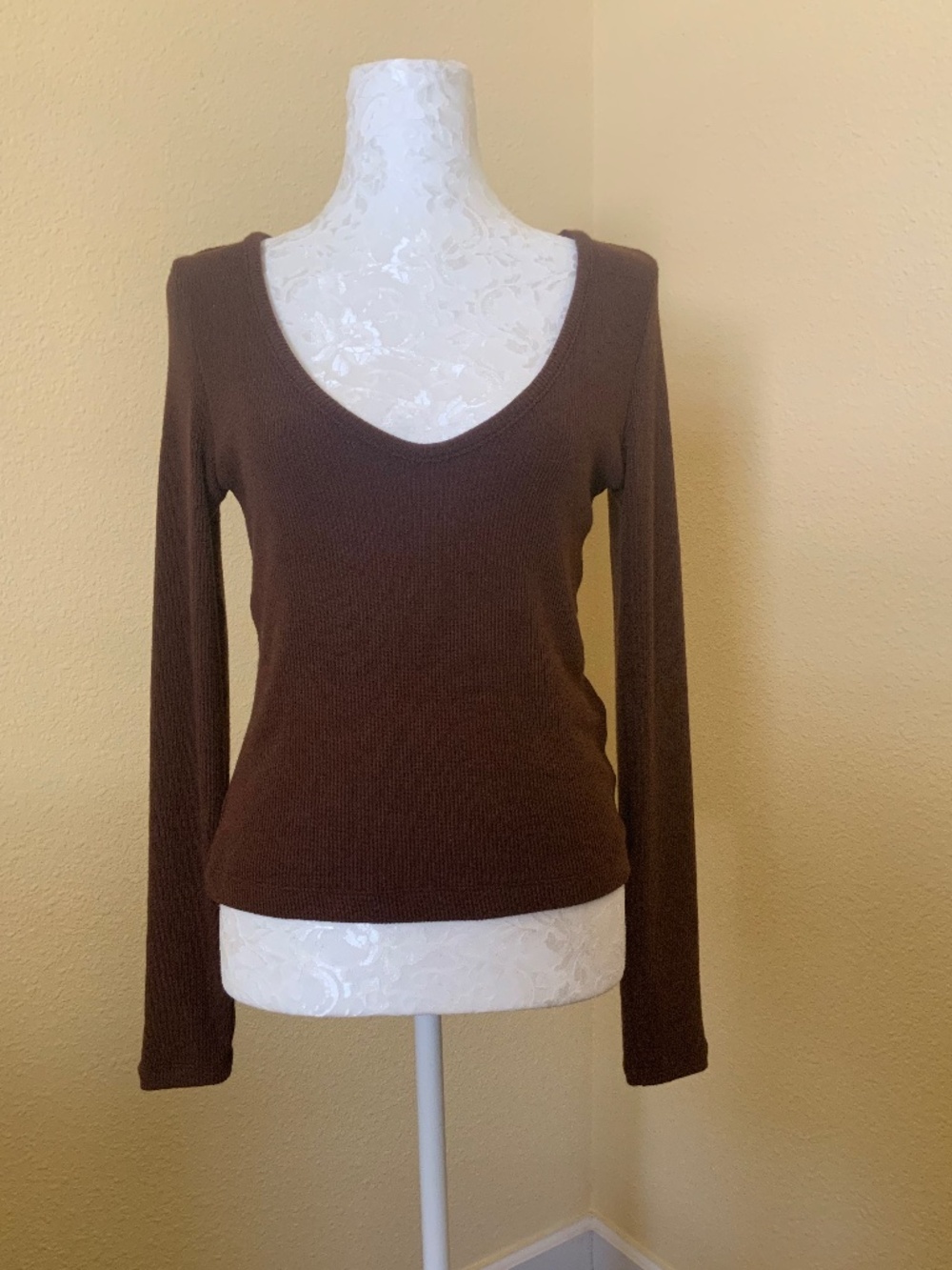 Enza Costa Sweater Knit Long Sleeve Top  Fall/Basic